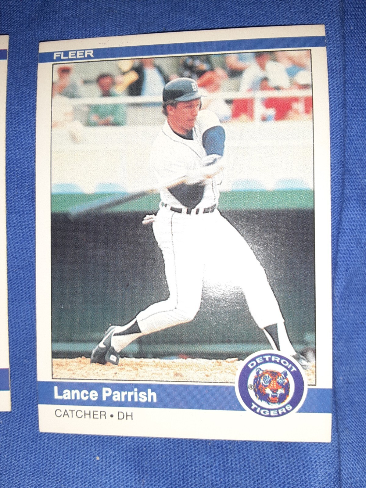 1984 FLEER LANCE PARRISH . DETROIT TIGERS #88 MVP HOF MLB BASEBALL