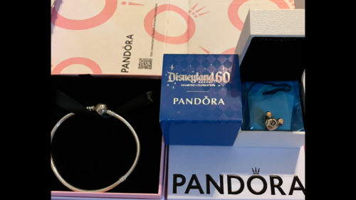 Pandora Disneyland 60 Diamond Anniversary Charm Disney Sparkling Mickey Bracelet
