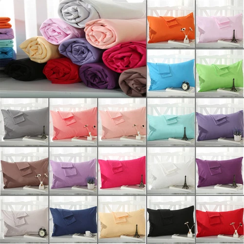 100% Cotton Pillow Cases 1PC/2Pcs Covers Pillowcases Standard All Size Hot * - Picture 1 of 43