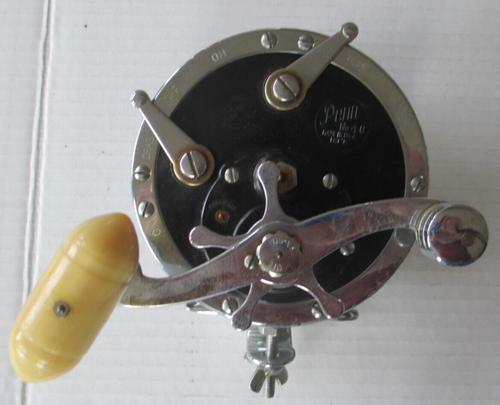 Moulinet De Pêche Vintage PENN Super Mariner N°49 - Eau Salée - Fabriqué Aux USA