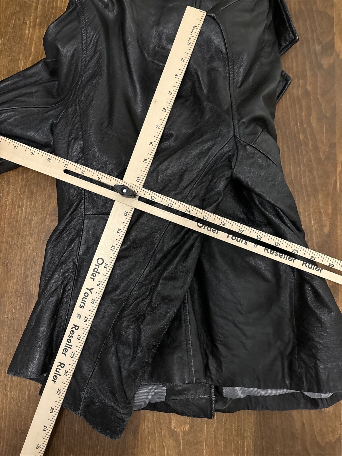 VINTAGE Wilsons Leather Jacket Mens M Black Two B… - image 20