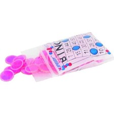 100 Pink Magnetic Bingo Chips