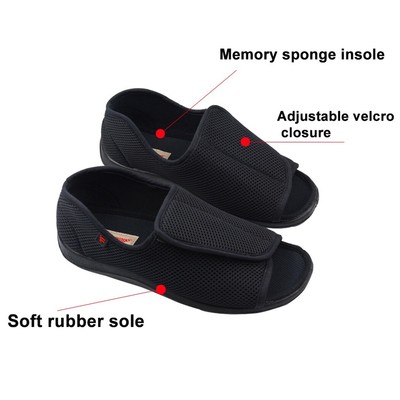 extra wide sandals for swollen feet mens