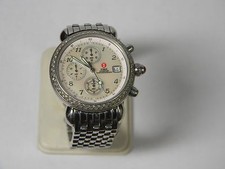 Michele CSX Diamond Chronograph Ladies Watch Stainless Steel 