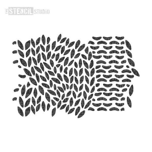 Cable Knit Repeat Stencil - Knitted Wall Stencil Pattern - Wall Decor - Painting - Picture 7 of 9