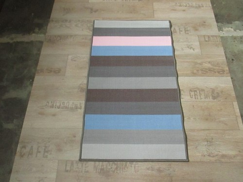 Teppichläufer gestreift 67 x 120 cm Läufer Küchen Rest Posten Teppich E243 - Bild 2 von 3