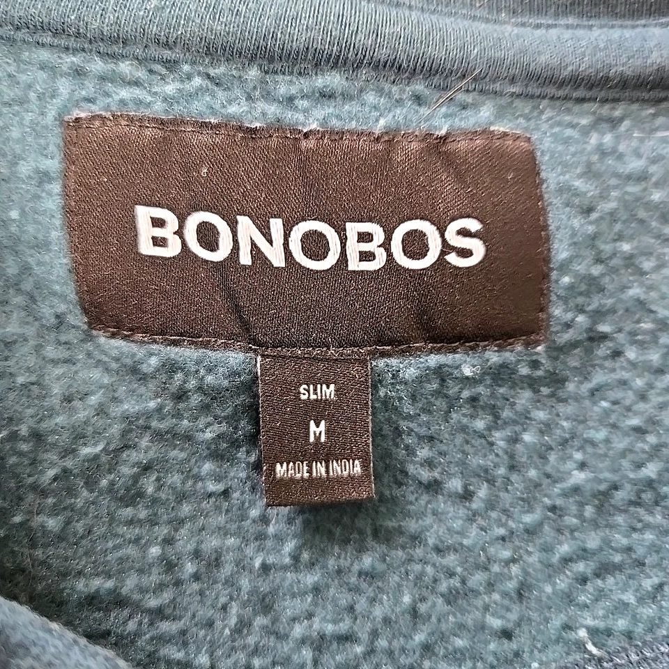 Difícil de Encontrar Bonobos Critters Cew Neck Bassett Hound Perro Sudadera Adulto M Azul-Verde Foto 3 de 4