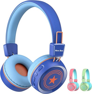 Kids Bluetooth Wireless Headphones Microphone 32hr Playtime 94dB Volume Limit