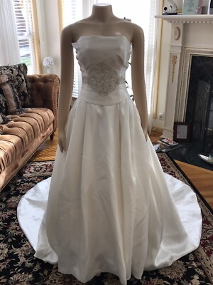 2 Be. Wedding Gown Ivory Pearl sz 16 | eBay