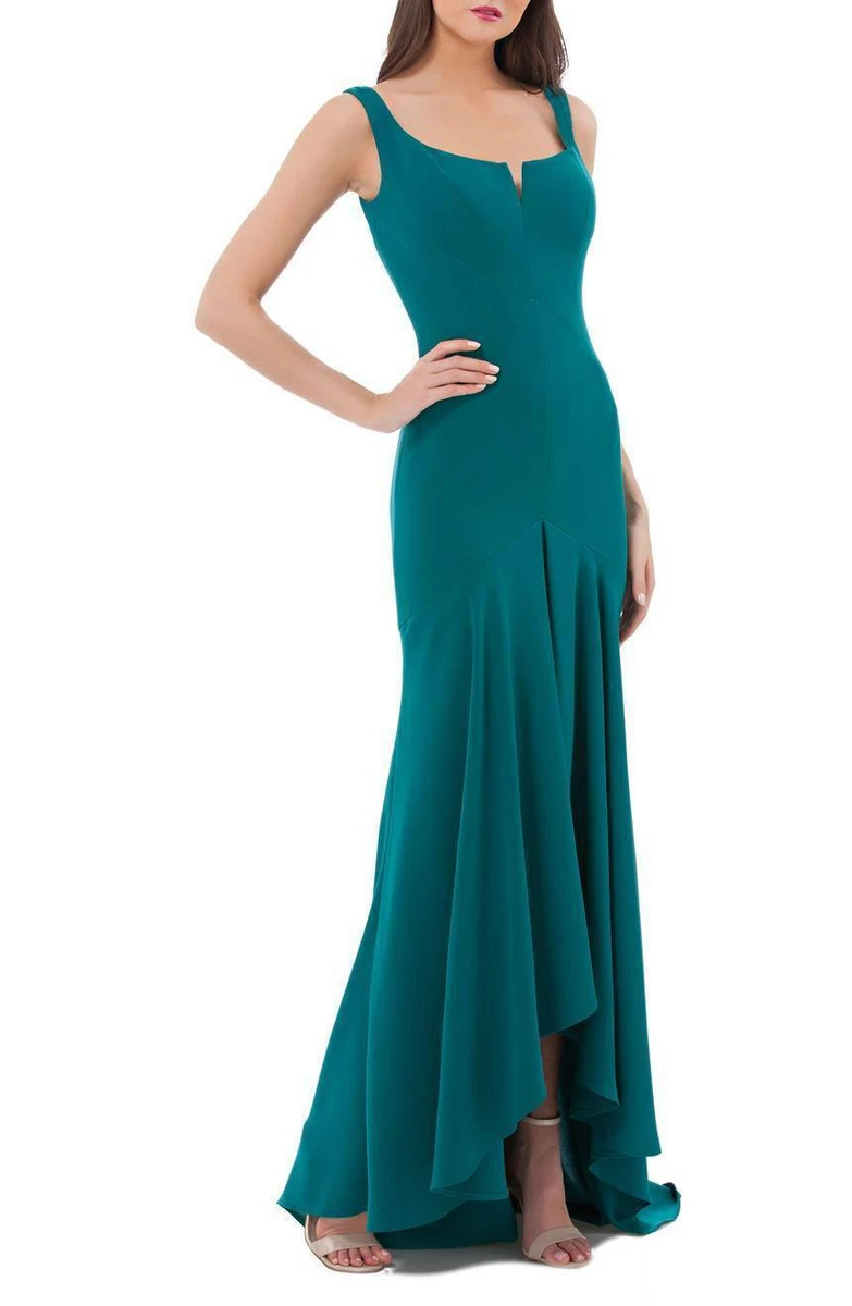Carmen marc valvo clearance infusion crepe evening gown