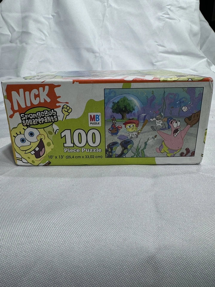 Bob Esponja Pantalones Cuadrados 100 Piezas Puzzle Nickelodeon Cardinal NUEVO 10"x13" SELLADO Foto 4 de 4