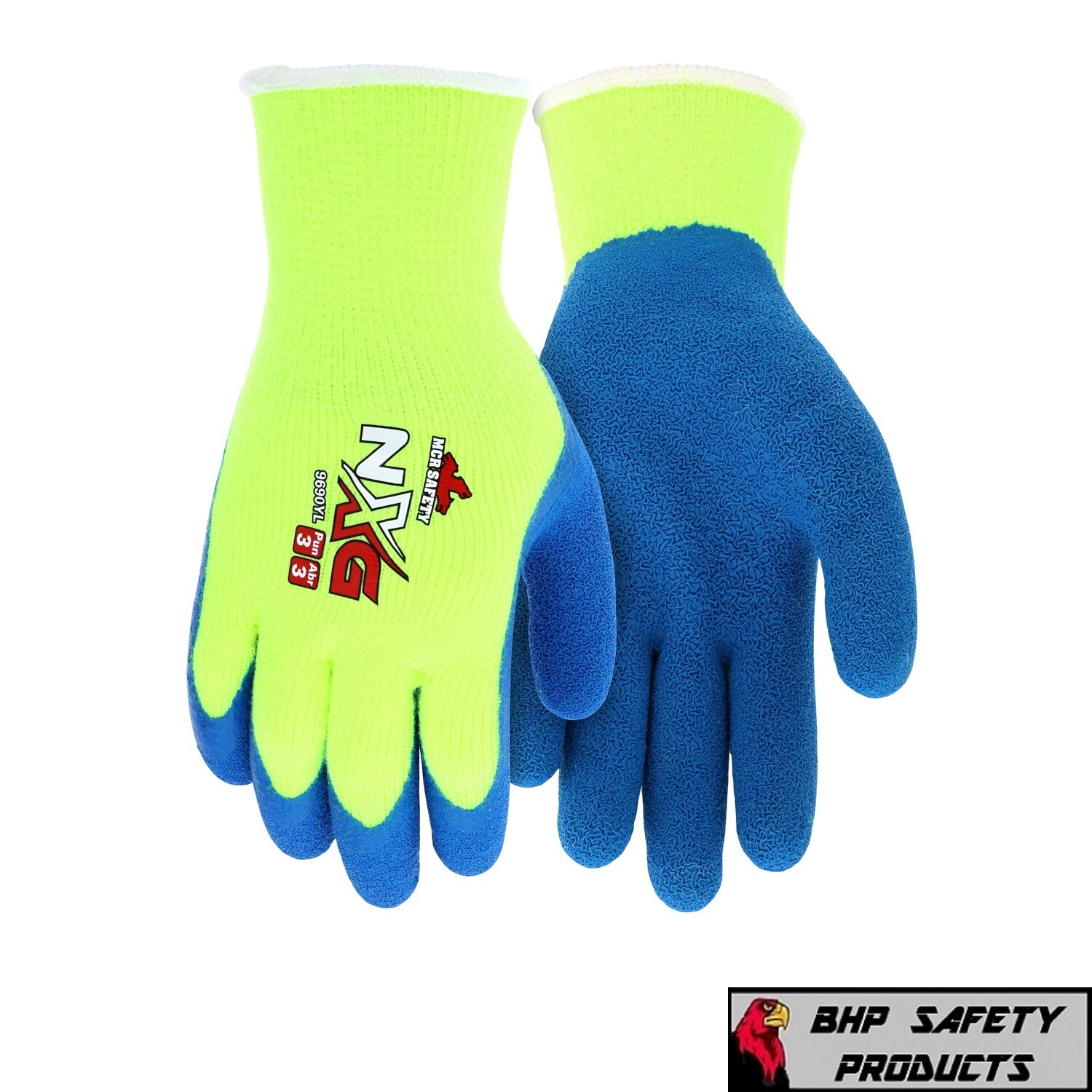 Guanti Memphis 9690Y Guanti Da Lavoro Invernali MCR Safety NXG Hi-Vis - Isolati, Palmo In Lattice Blu/giallo, Taglie M-2XL Wd RedPro - Foto 12