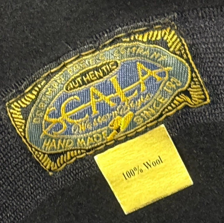 Sombrero de Vaquero Colección Scala Negro Lana Turquesa y Plata Banda Cruzada Foto 2 de 4