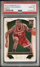 Giannis Antetokounmpo 2013 Panini Select Silver Prizm ROOKIE #178 PSA 10