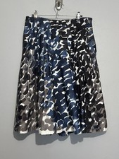 Anthropologie Maeve Pleated Skirt Womens Size 6 Multicolor Pattern Pockets