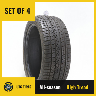 Set of (4) Used 265/40R21 Continental CrossContact UHP MO 105Y - 9.5/32
