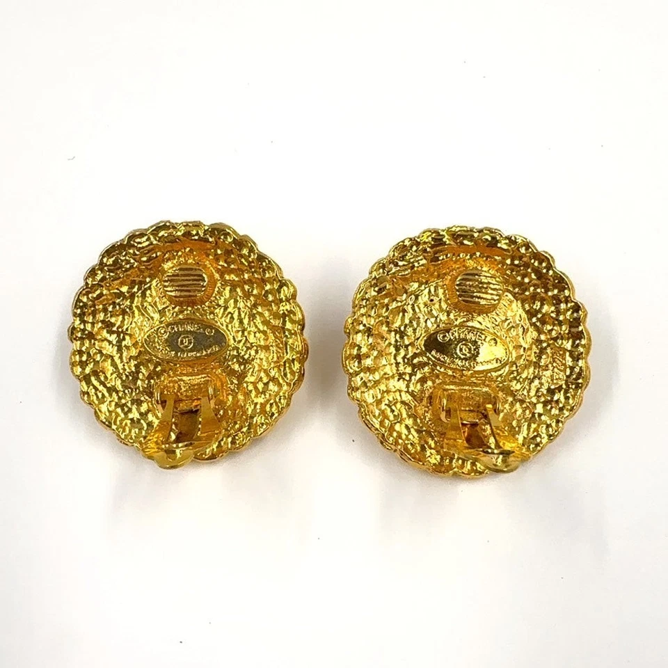 Pendientes Chanel Gripoix Gp Oro Mujer Verde Talla Única Foto 3 de 4