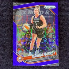 Marina Mabrey - 2025 WNBA Panini Prizm - Connecticut Sun - #18 - Blue Velocity