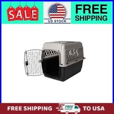 Vibrant Life Pet Kennel 32" Medium Plastic Dog Crate Portable Carrier for Pets