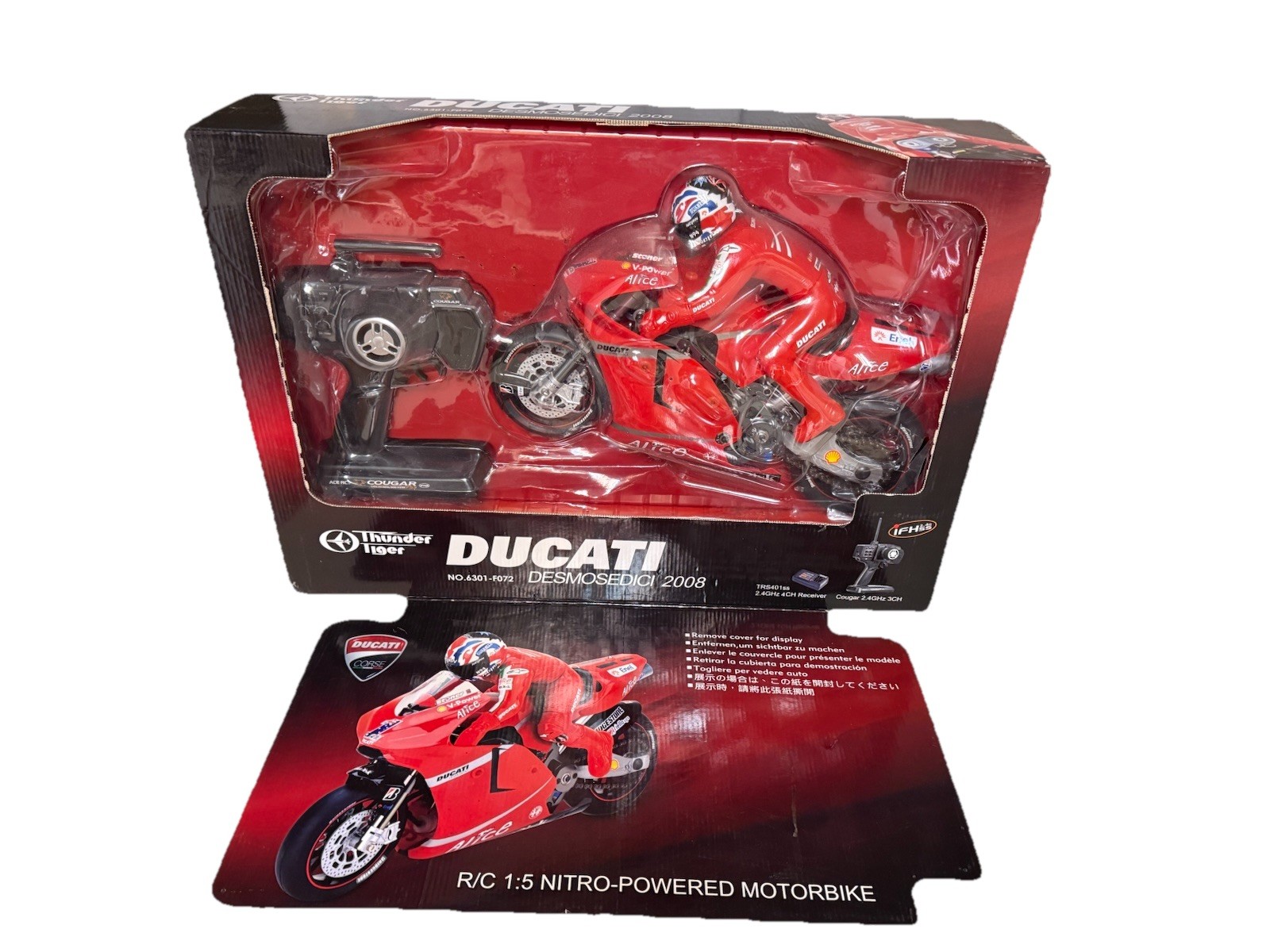 RARE NEW RC Thunder tiger 1/5 scale NITRO Ducati Desmosedici