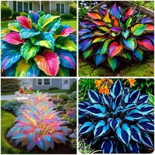 105 Hosta Seeds Rainbow Mix for Planting,Rare Hosta Seeds Mixed Colors,Dual ...