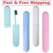 4 Pk Travel Toothbrush Case Portable Travel Toothbrush Holder Plastic Toothbrush