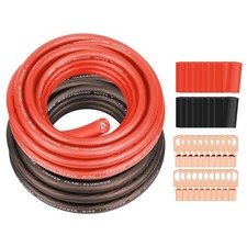 4 Gauge Wire 15FT Each, Black/Red SGANGCAR True Spec Power Ground Wire Cable ...