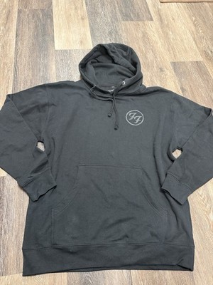 Foo Fighters Men's Black Pullover Hoodie L Cotton Fleece 