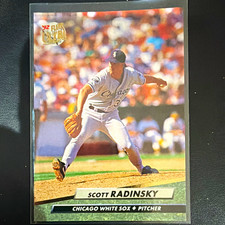Fleer 1992 Fleer Ultra #340 Scott Radinsky Chicago White Sox Rookie MLB Card. rookie card picture