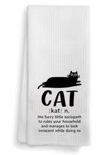 Black CatKitchen Dish Towel, Hand Tea Bathroom Towels, Cat Gift Tea Towel, Ca...