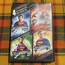 4 Film Favorites: Superman 1-4 (3-Disc DVD 2008) Christopher Reeve, Gene Hackman