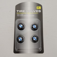 Set Of 4 Hex Fit Bmw Car Wheel Tire Air Valve Caps Stem Dust Cover Decorative