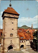 Vintage Reutlingen Tübinger Tor Postcard with Marienkirche Scenic View