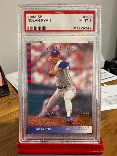1993 SP Nolan Ryan #198 PSA 9 MINT Texas Rangers HOF Legend Foil Rare