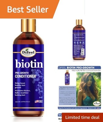 Leave-In Biotin Conditioner for Thinning Hair - 12 oz, Smooth & Strengthen