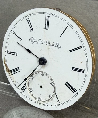 1890 ELGIN Size 18S GRADE 74 11j POCKET WATCH Movement Parts/Repair A004