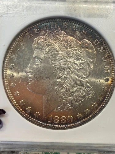 1880-S MORGAN SILVER DOLLAR  AWESOME CONDITION BEAUTIFUL TONING 032601