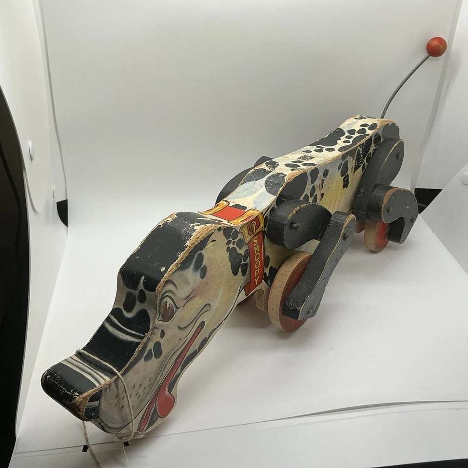 Juguetes Fisher-Price de colección años 60 Snoopy Sniffer perro juguete de madera #780 Foto 4 de 4