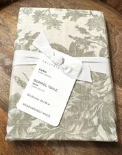 POTTERY BARN Sorrel Toile EURO Pillow Sham Loden Green NEW