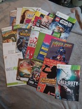 XBOX 360 Nintendo Wii PC Video Game Instruction Manual LOT OF 20 BOOK  Insert