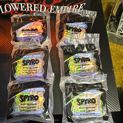 McDonald's Spyro the Dragon Happy Meal Toys Lot of 6 