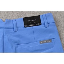 DUNNING Golf Performance Shorts Mens Size 30 Blue 10" Inseam Flat Front