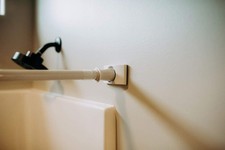 Wall Nanny - Shower Curtain Rod Wall Protector & Holder (Made in USA) - Prote...
