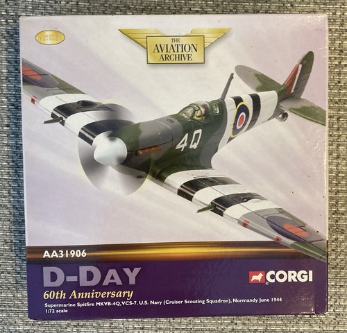 Corgi AA31906 Spitfire U.S Navy D-Day 1944 Aviation Archive 1:72 Limited Edition