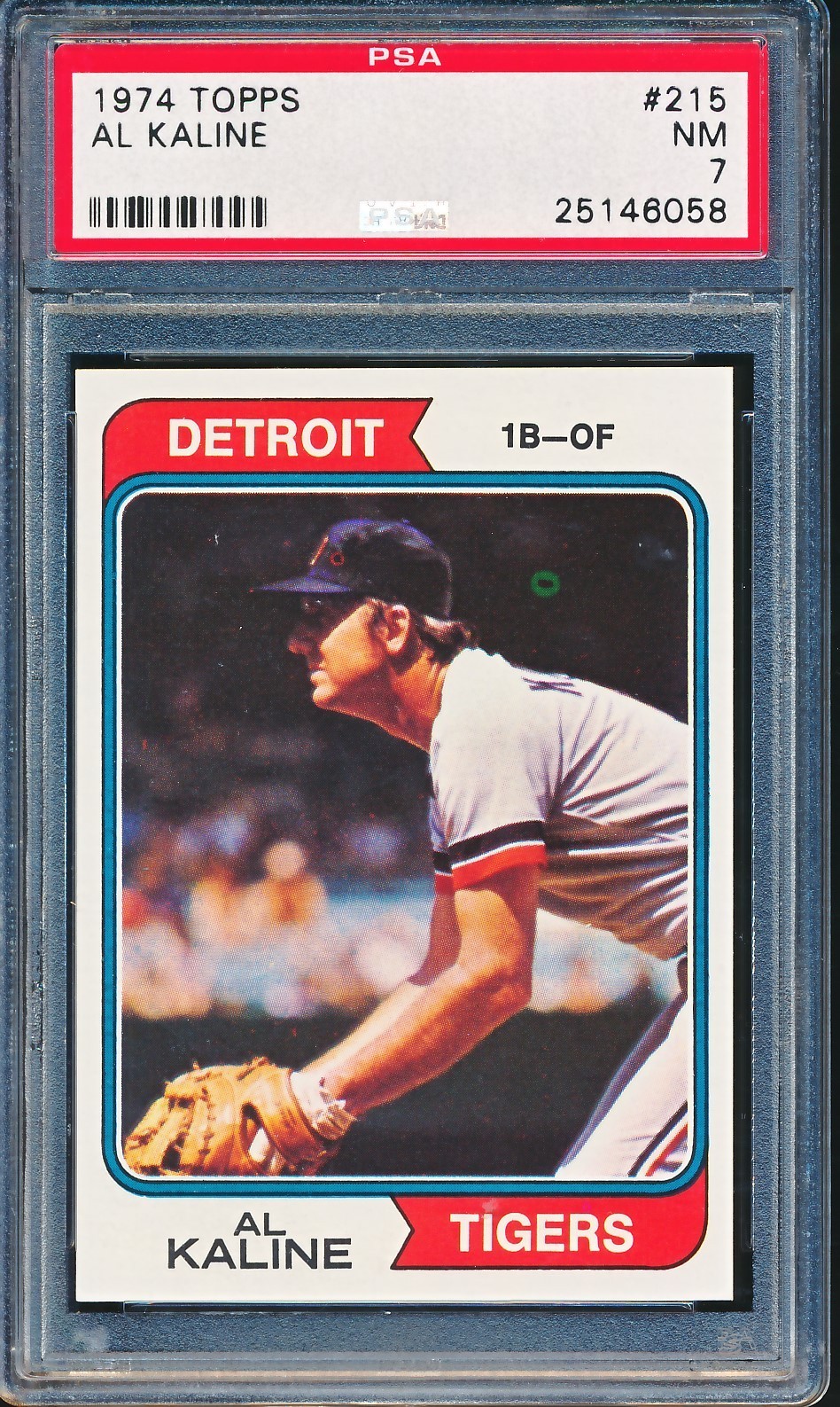 1974 Topps #215 Al Kaline HOF PSA 7 NM TIGERS