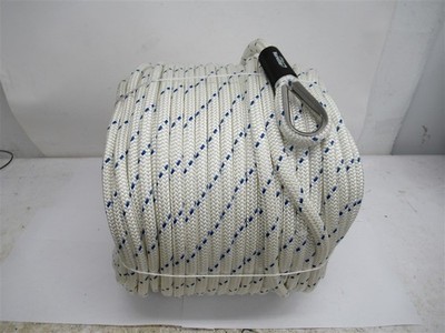Norestar ,3/4'' x 300' Double-Braided Nylon Anchor Rope W/Stainless Steel Thimble