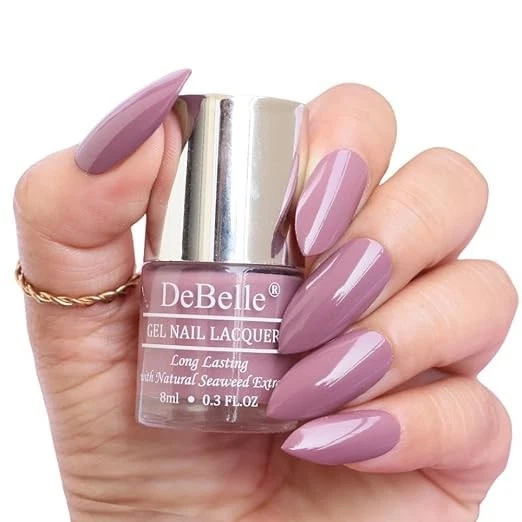 DeBelle Creme Finish Gel Nail Polish Majestique Mauve (Mauve), 8 Ml-Enriched Wit