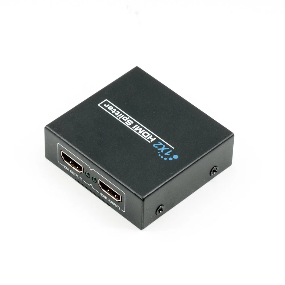 1x2 HDMI Splitter 1to2 ver1.4 HDMI Audio Video Supporto 3D 1080P HD HDTV Spina U - Immagine 2 di 4