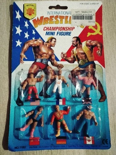 Vintage Bootleg Wrestling Mini Figures  1980s Pro Wrestlers
