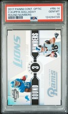 2017 Panini Contenders Optic Round Numbers Cooper Kupp Golladay Prizm /75 PSA 10